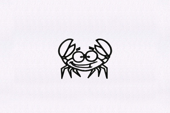 Crab Embroidery Design Review for Boutique Apparel