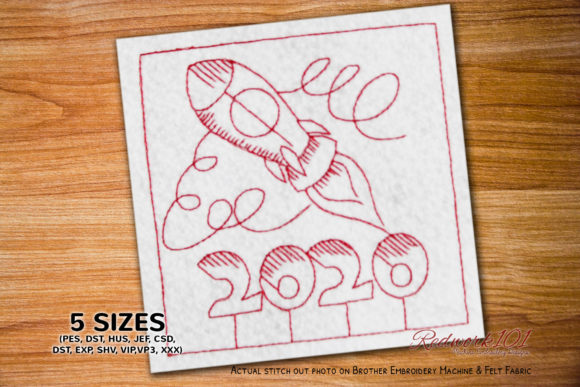 New Year Rocket Redwork: A Designer’s Review