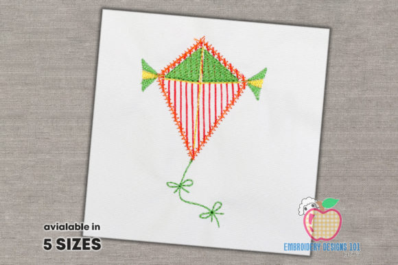 Review: Colorful Flying Kite Applique Design