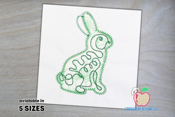 Reviewing the Linear Bunny Embroidery Design
