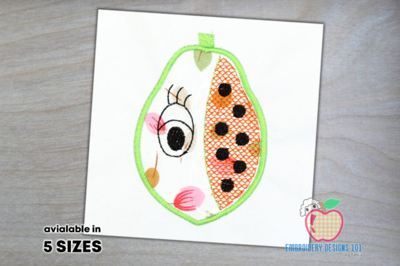 Reviewing the Papaya with an Eye Applique Pattern